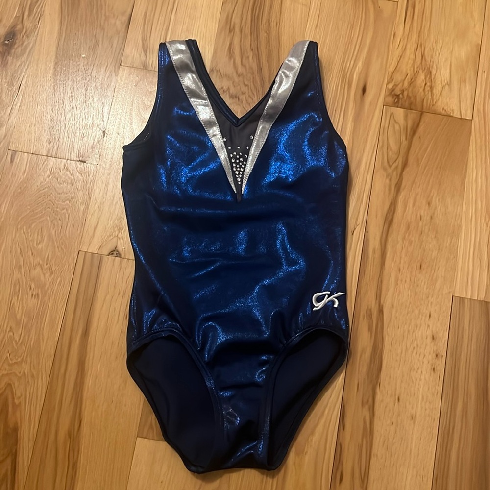 Leotard GK ELITE Blue and silver